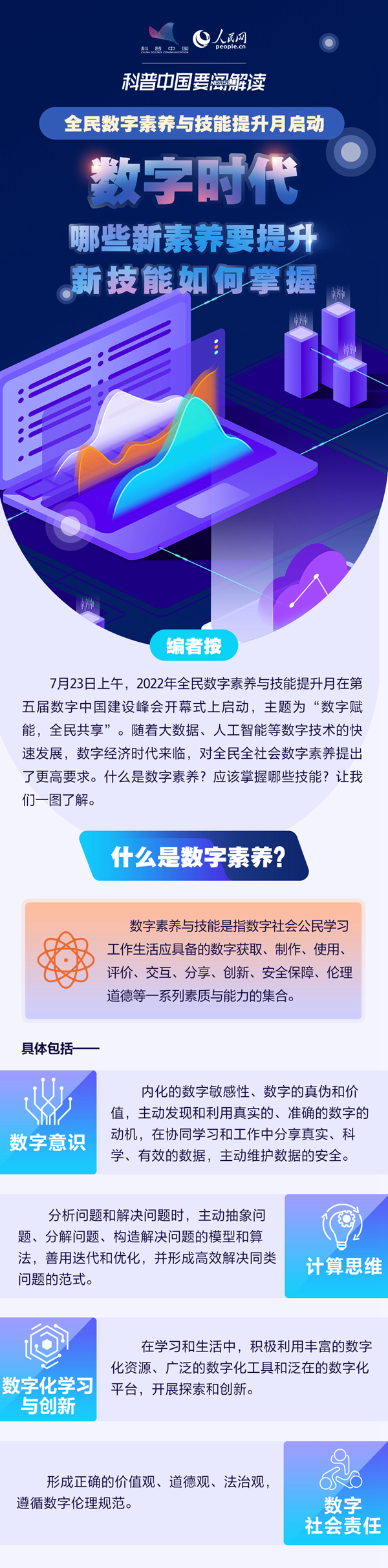 科普图解｜弥合数字鸿沟 提升全民数字素养与技能