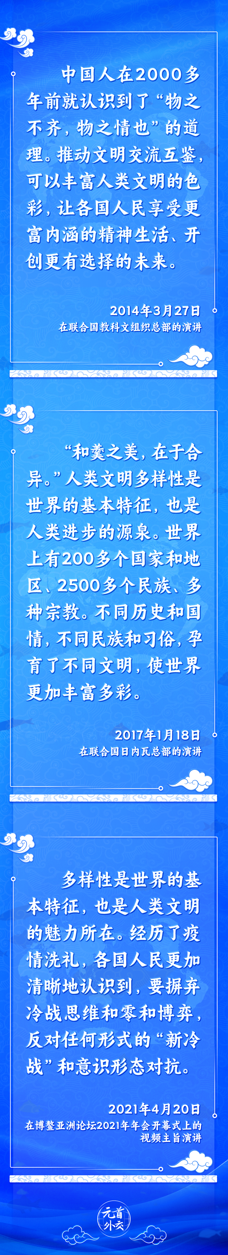 元首外交丨推动文明交流互鉴，习主席提出这些“中国主张”