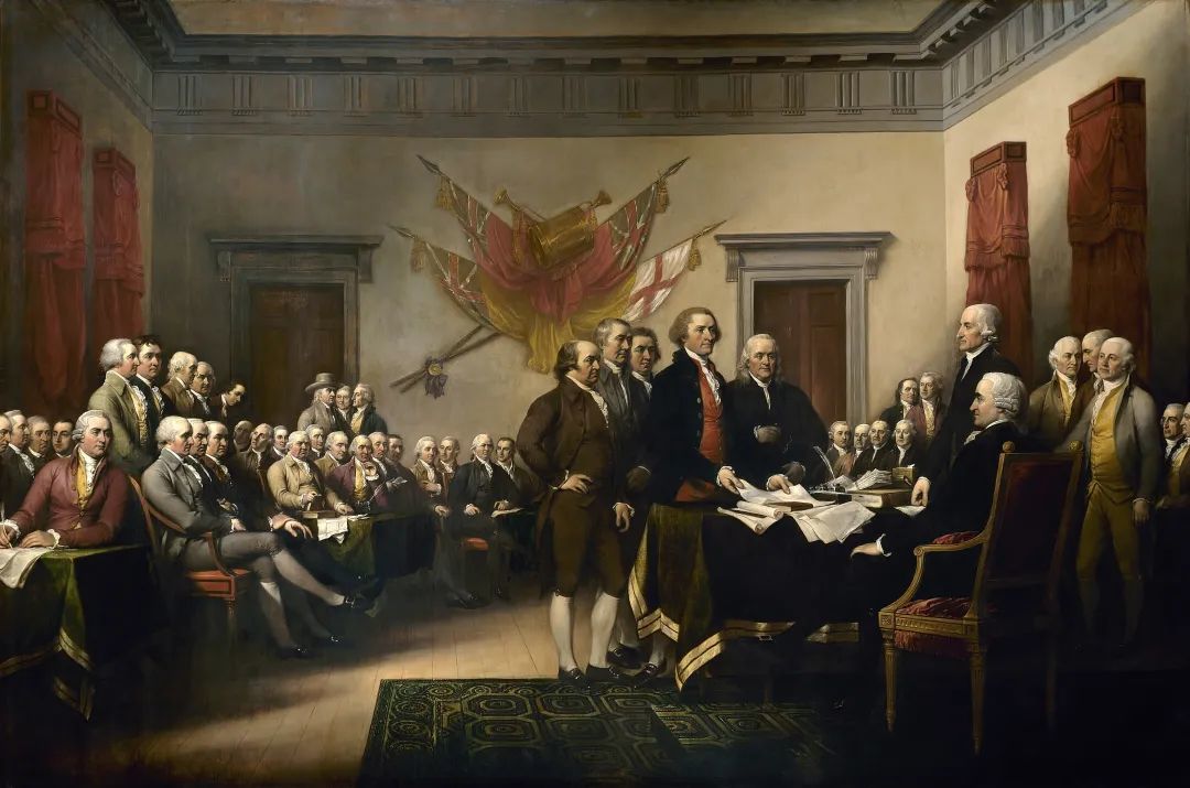 描述美国《独立宣言》起草现场的绘画
