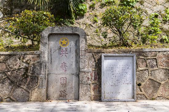 共青团路石碑。   南报融媒体记者  丁劼摄
