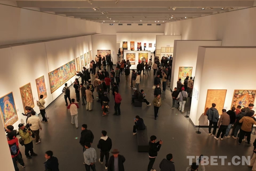“盛世礼赞·西藏工艺美术作品区内巡展”开幕开云下载(图2)