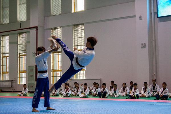 雷竞技RAYBET2018西藏自治区少年儿童跆拳道特训营开营(图1)