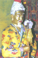 雍布拉康内供奉的雕像