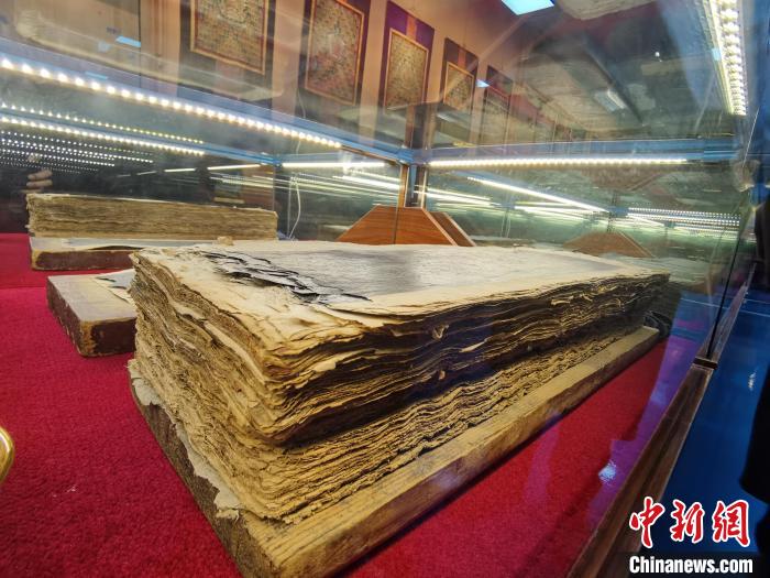 图为陈展的古籍。 张添福 摄