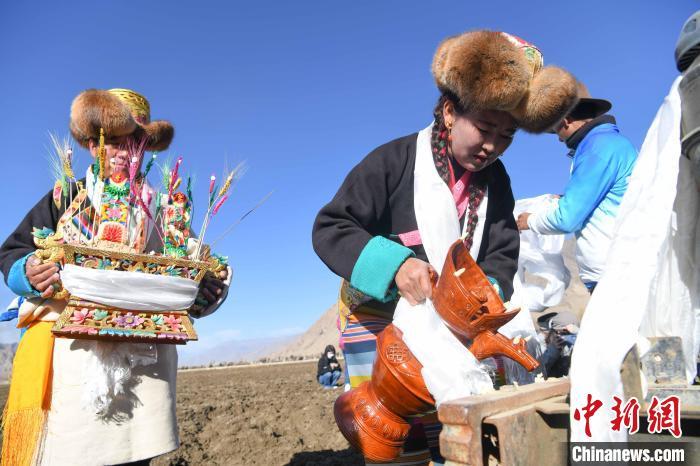 西藏迎来传统的春耕仪式