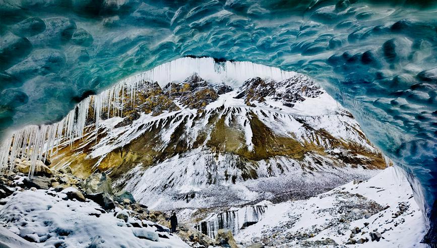 西藏贡嘎：绝美冰洞景观