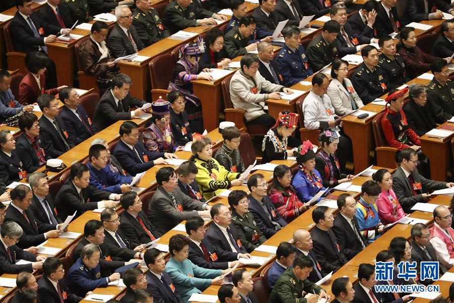 （两会·政协开幕·XHDW）（4）全国政协十三届二次会议在京开幕
